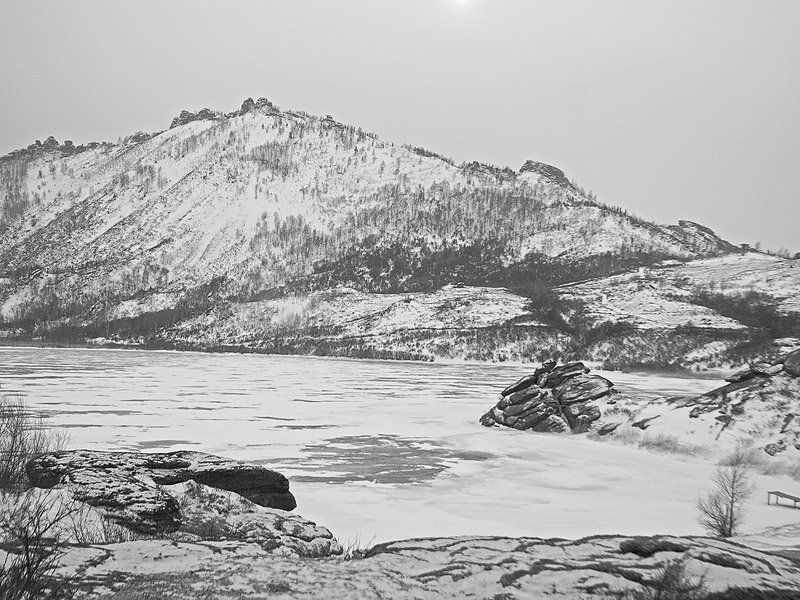 алтай, колыванское озеро, зима Зима на Колыванском озере фото превью