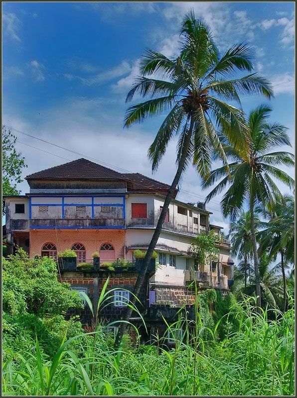 дом, индия, небо, облака, гоа Дом на окраине. фото превью