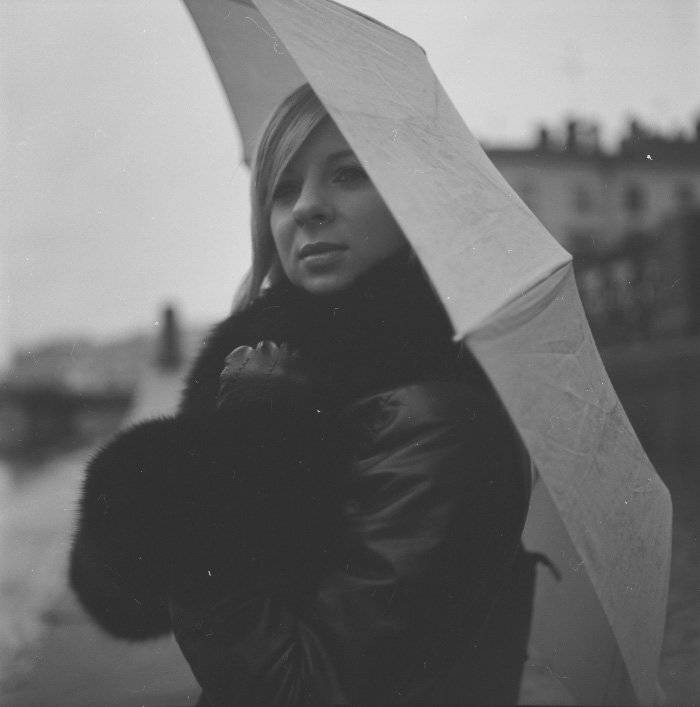 девушка, глаза, взгляд, зонт, пленка, Евгений Лувсандугар