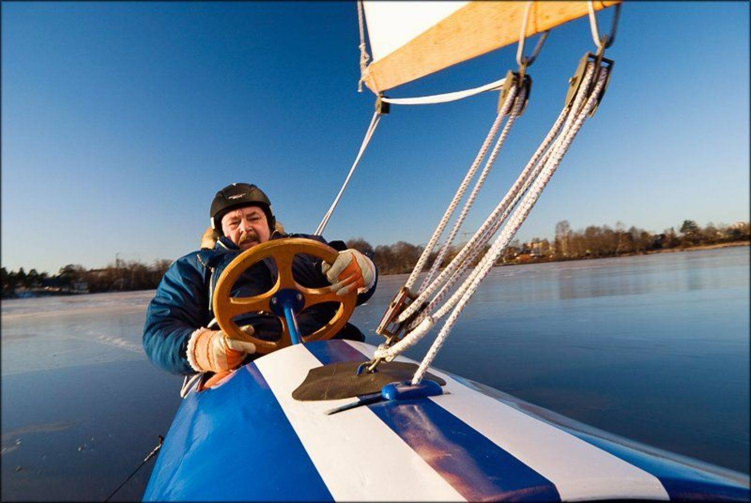 спорт, буер, зима, Ink