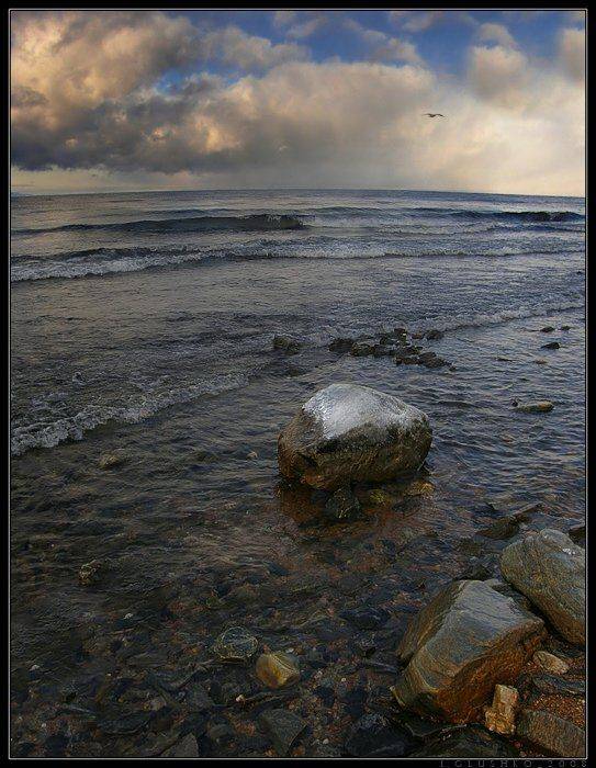 байкал, берег, зима, вода, Игорь Глушко