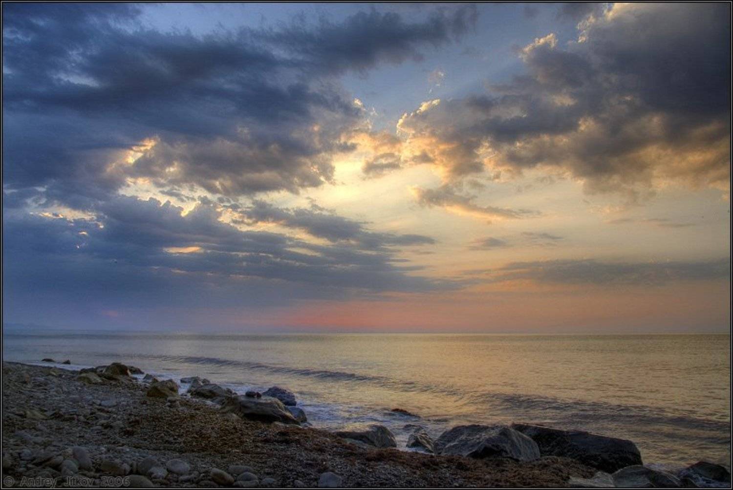 крым, лето, море, облака, небо, пейзаж, Андрей Житков