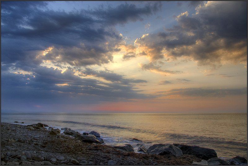 крым, лето, море, облака, небо, пейзаж Крымский берег.. фото превью