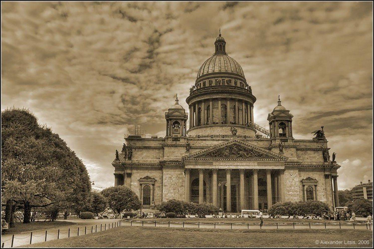 исаакий,храм,собор,гравюра,сенатская,ленинград,питер, Александр Лицис