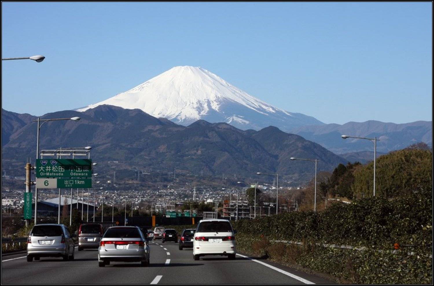 фудзи, япония, fuji, горы, небо, вулкан, дорога, Gemini