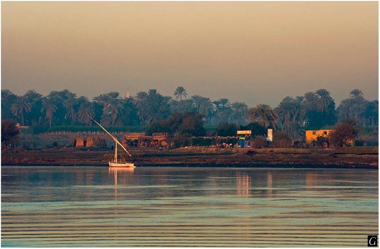 египет, луксор, нил, западный, берег, рассвет, ранее, утро, Gorshkov Igor_Feanorus