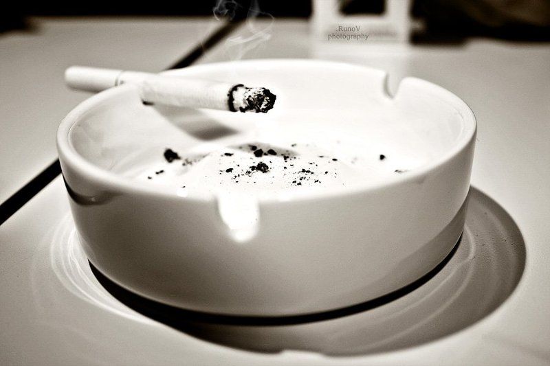 сигарета, дым, чб, 400d *** фото превью