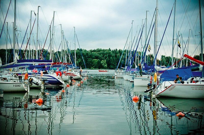 яхты, озеро, вода, польша, миколайки Из жизни яхт. Дубль два. фото превью