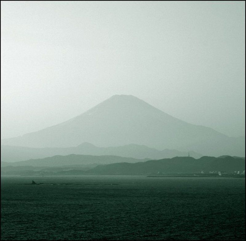 фудзи, япония, fuji, горы, небо, вулкан, море \