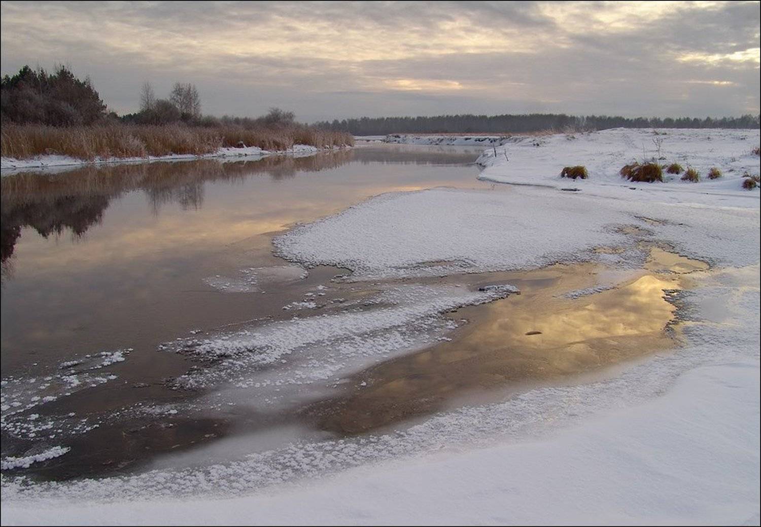 миасс, река, зима, снег, южный урал, Ann Miller