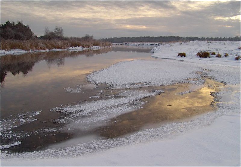 миасс, река, зима, снег, южный урал Не дождаться лета... фото превью