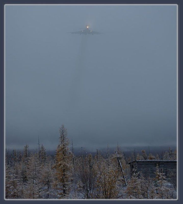 непогода,самолёт В непогоду фото превью