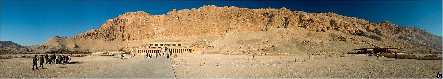 египет, храм, хатшепсут, панорама., Gorshkov Igor_Feanorus