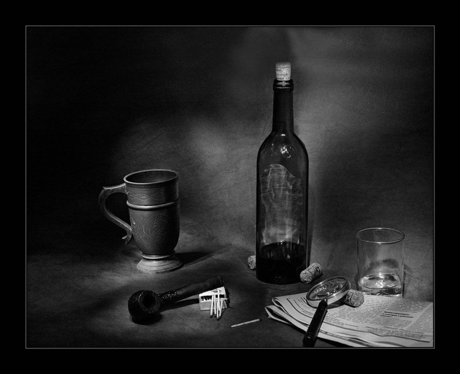 натюрморт, световая кисть, Капустин Николай