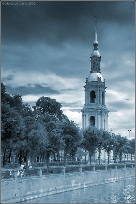 колокольня,церковь,собор,ленинград,перербург,крюков,канал Никольские купола фото превью