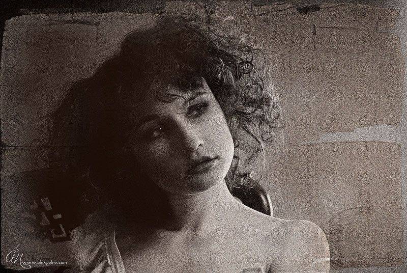 retro,анна,студия,пробы,портрет,глаза,эмоции,свет,тень,стилизация, Александр Путев