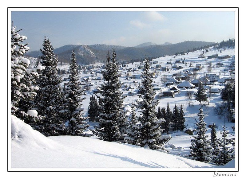 горы, горная шория, шерегеш, алтай, снег Затерянная в снегах..  Горная Шория! фото превью