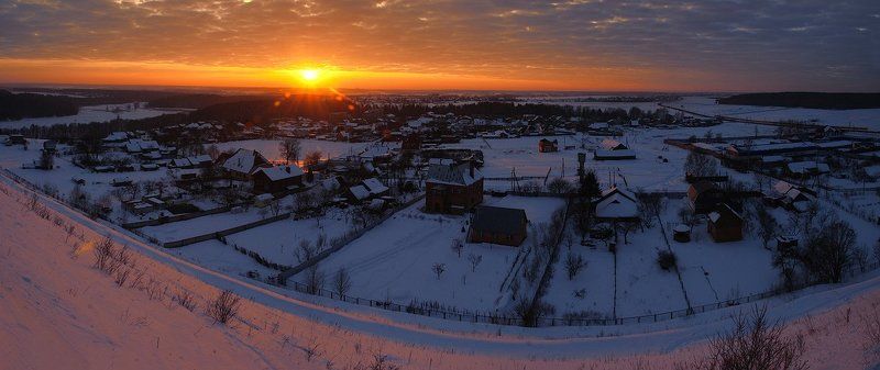 горнолыжный закат фото превью