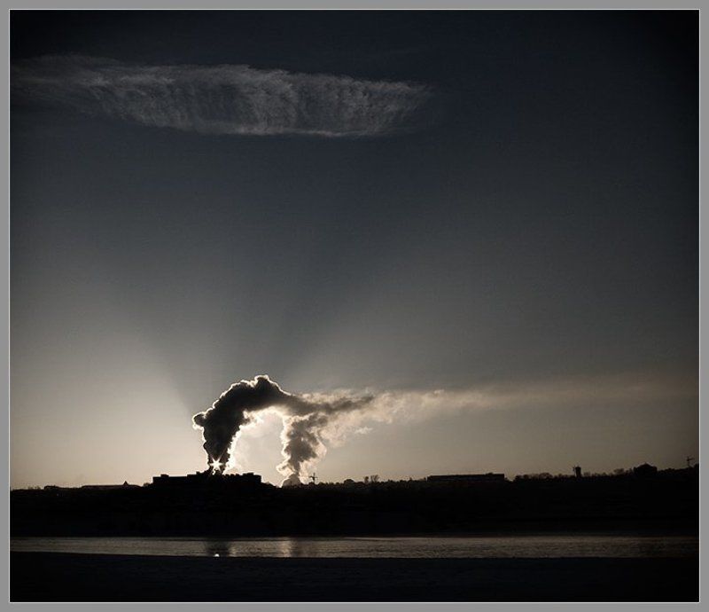 ...industrial sunset... (или \