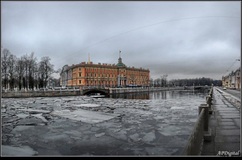 питер инженерный замок Инженерный замок в пасмурную зимнюю погоду фото превью