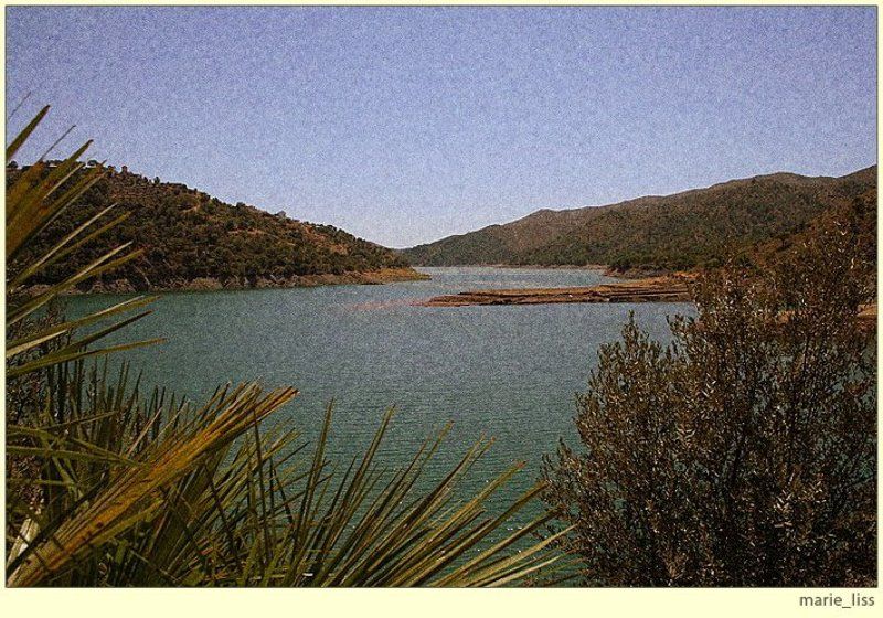 пейзаж, озеро, испания, истан, andalucia, spain, istan  фото превью