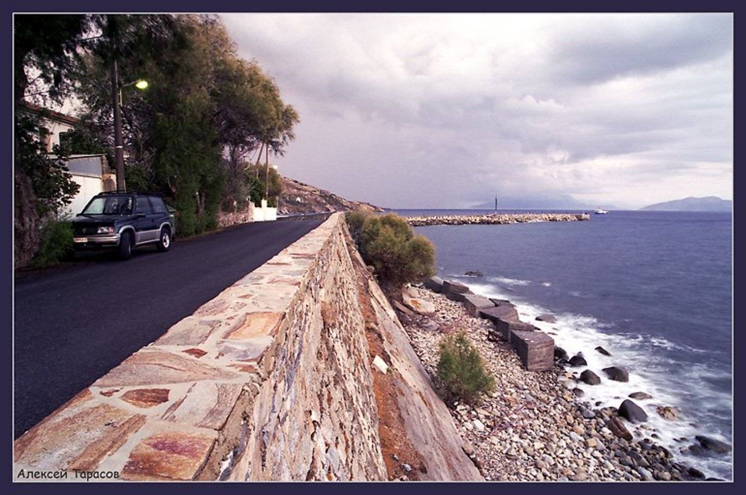 греция, икария, море, набережная, перспектива, Алексей Тарасов