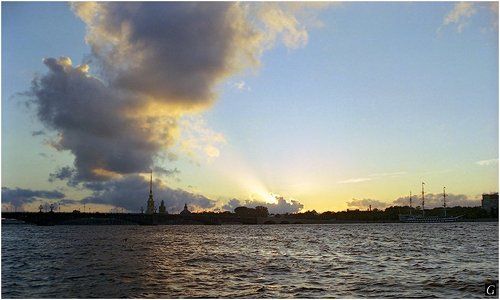 Закат по-питерски.