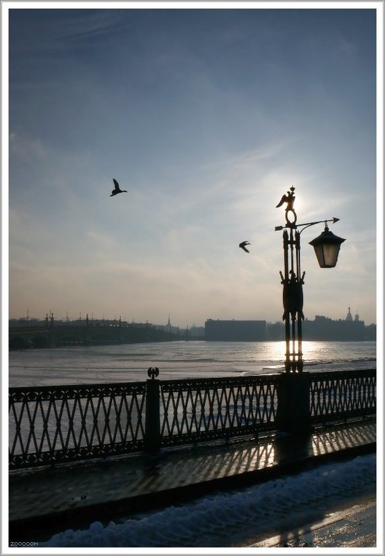 петербург полдень фонарь Питерский полдень фото превью