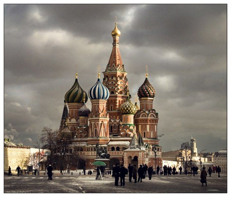 москва,собор,россия,солнце,небо,красная,площадь Москва. Собор Василия Блаженного. фото превью