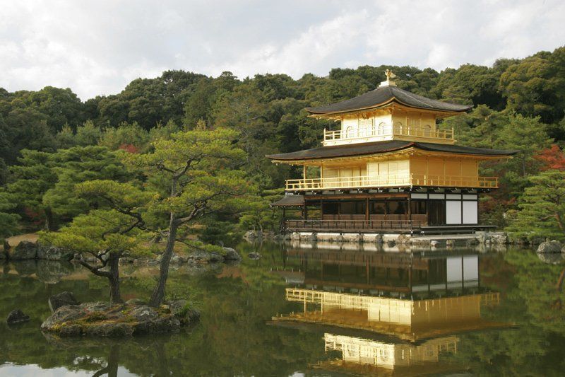киото, золотой павильон, кинкакудзи, золотой храм Золотой павильон Кинкакудзи. Киото фото превью