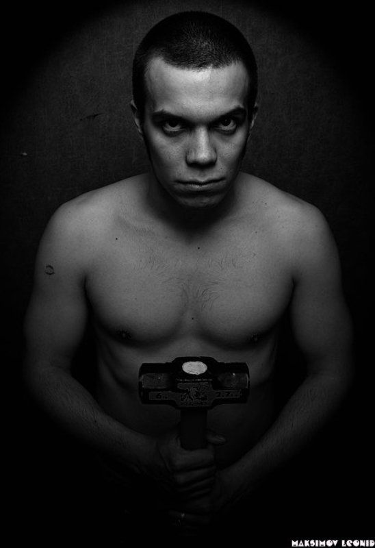 photo b&w Воин фото превью