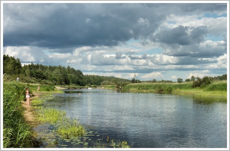 лето река оредеж рыбалка про лето фото превью