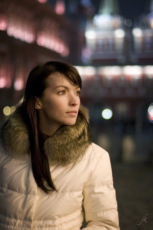 девушка, портрет, боке Огни большого города v.1.2 фото превью