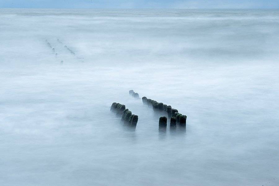 море, пейзаж, туман, RossPavel