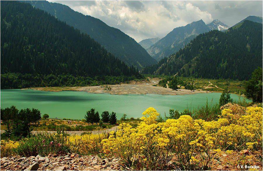 озеро, иссык, заилийский, алатау, Вадько