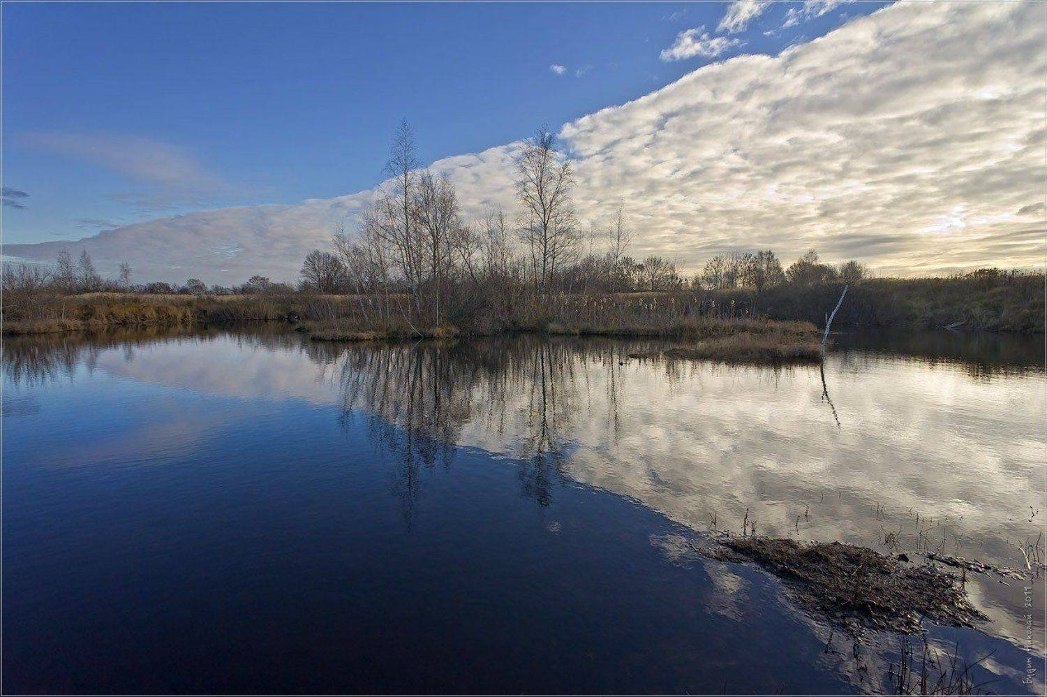 вода, небо, облака, пейзаж, тишина, Будин Николай