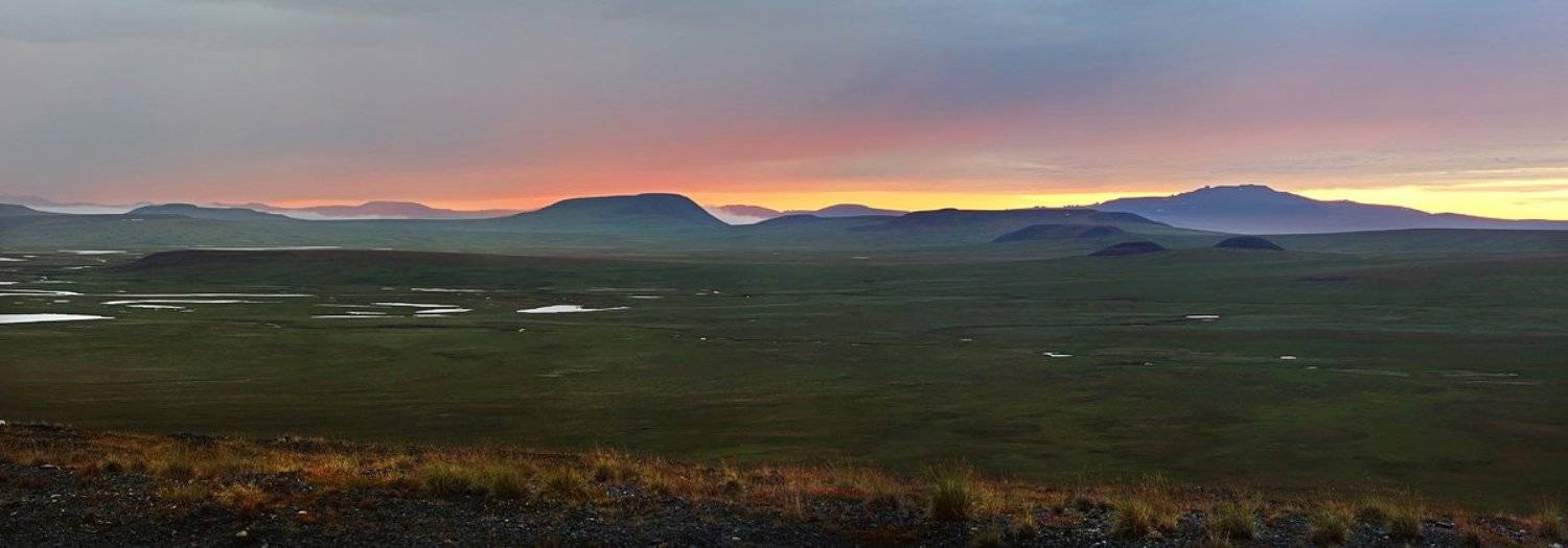 россия чукотка, лето, сопки, небо, облака, тундра, свет, пейзаж, природа, север,, Сергей Шульга