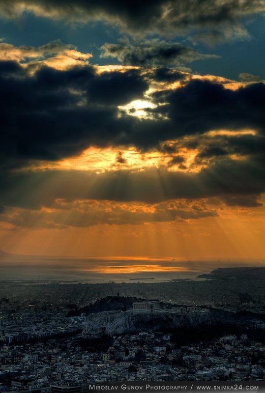 Sunset over Acropoli фото превью