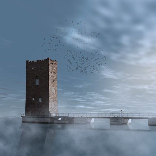 The muse and infinite lake