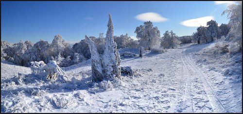 В горах Крыма зима