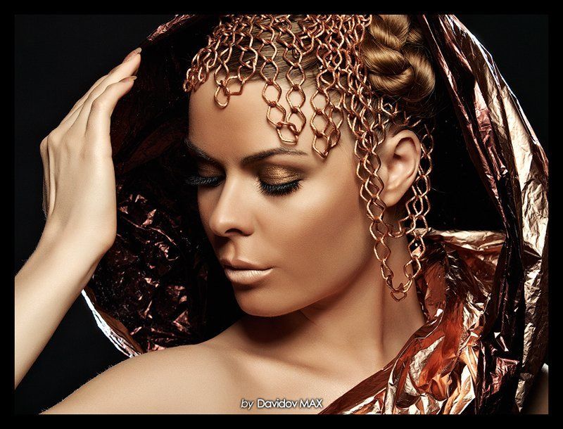 гламур, портрет золото инков фото превью