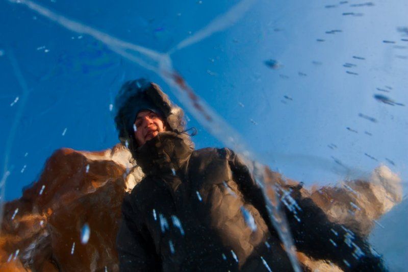 лед, байкала Самый чистый лед планеты фото превью