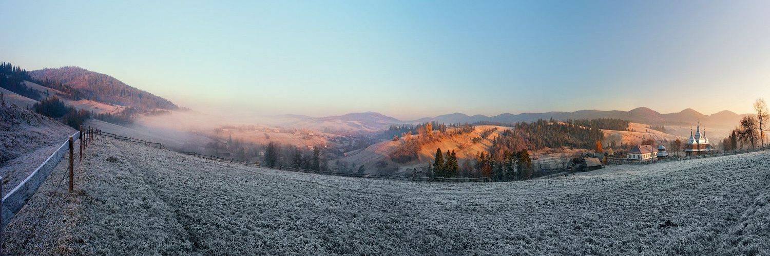 карпаты, утро, иней, Алексей Угальников
