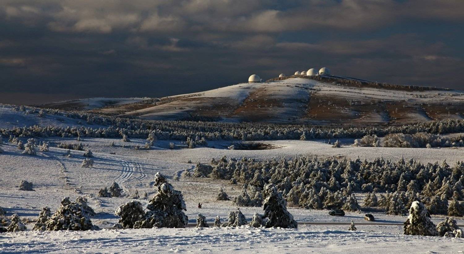 крым, горы, небо, облака, пейзаж, природа, снег, зима,, Сергей Шульга