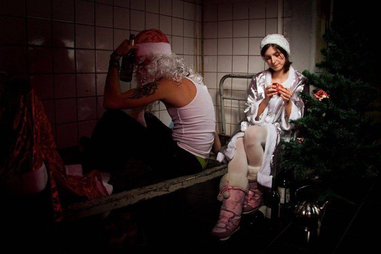дед, мороз, и, санта, клаус, снегурочка, и, алкоголь, Клочков Андрей www.fotonota.ru