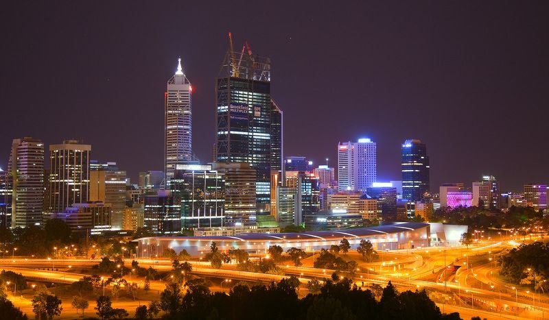 australia, perth Ночь в Перте. фото превью
