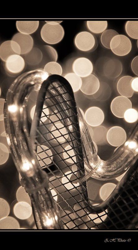 ornament, lighttube, bokeh, sepia Light all around фото превью