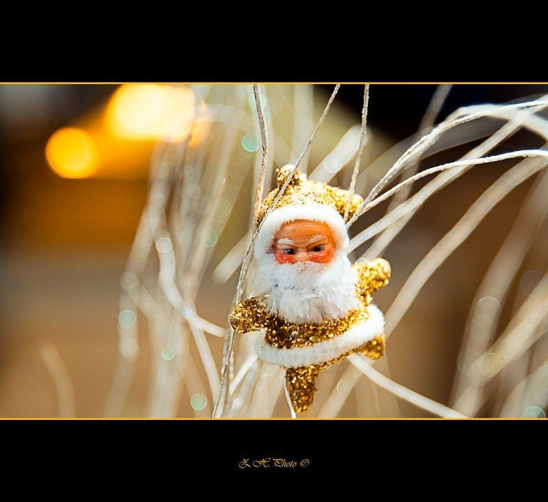 golden, santa, figure, threads, bokeh Fly with me :) фото превью