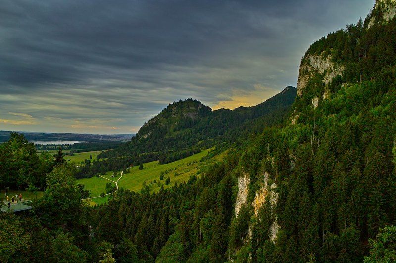 бавария, альпы Альпийский пейзаж фото превью