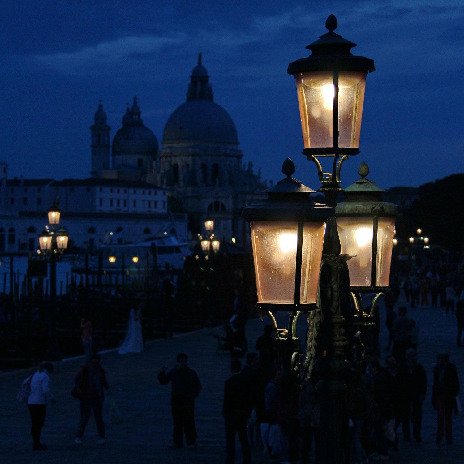 Венеция, фонари, вечер, Евгений Гаганов